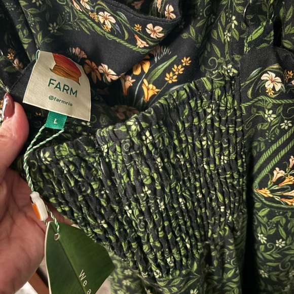 Farm Rio black floral maxi dress - Picture 7 of 7